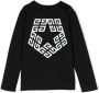 Givenchy Kids T-shirt met 4G-patroon Zwart - Thumbnail 2