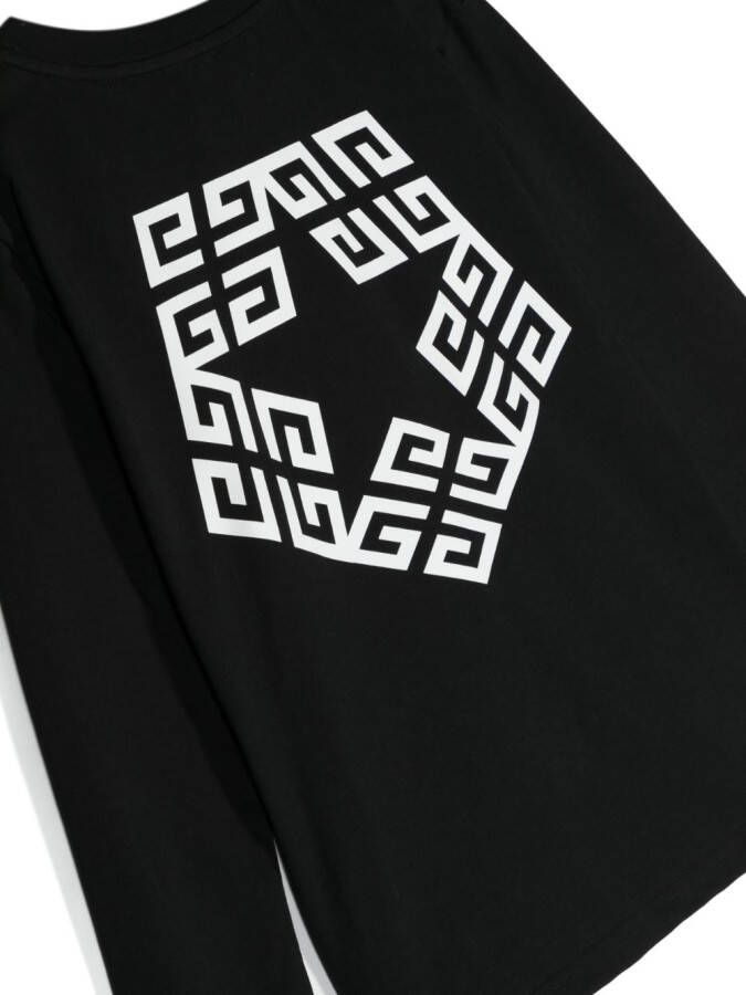Givenchy Kids T-shirt met 4G-patroon Zwart