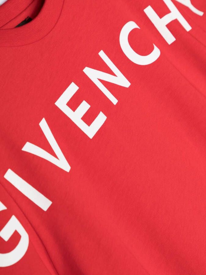 Givenchy Kids T-shirt met sterprint Rood