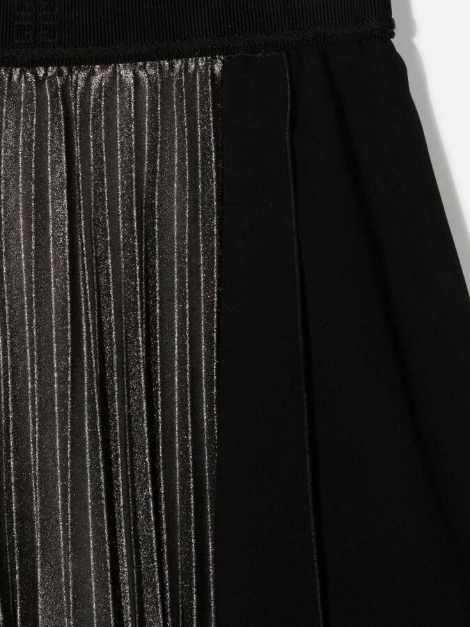 Givenchy Kids Asymmetrische plooirok Zwart