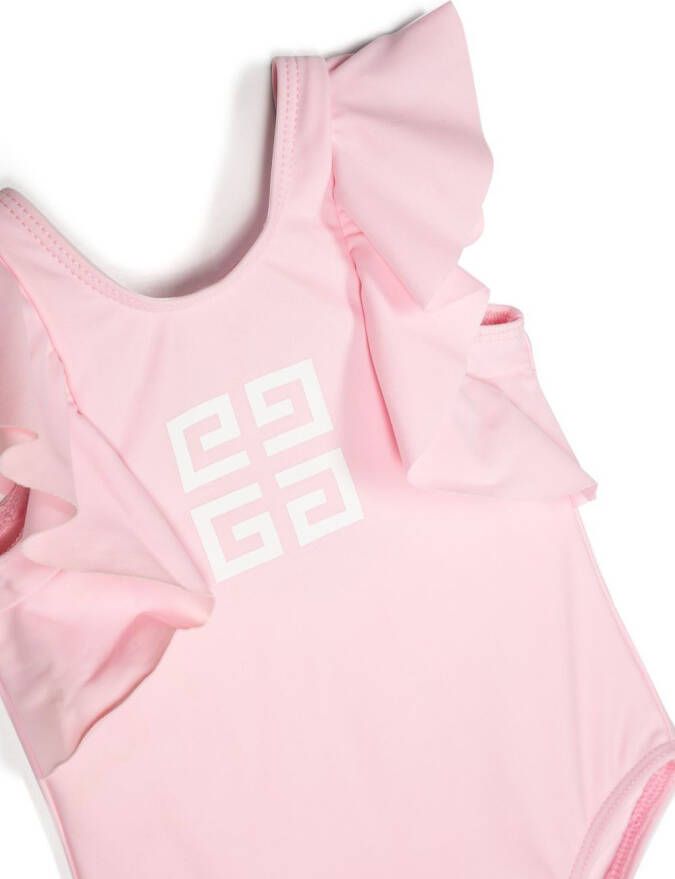Givenchy Kids Badpak met ruches Roze