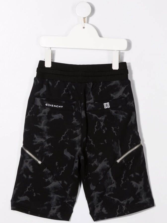 Givenchy Kids Cargo shorts Zwart