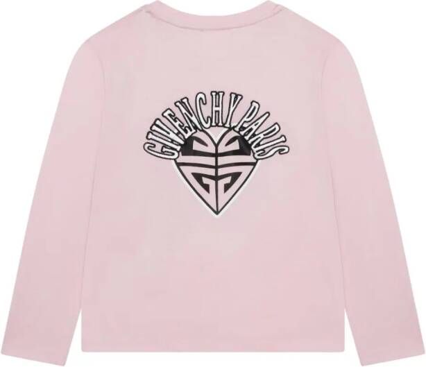 Givenchy Kids T-shirt van biologisch katoen Roze