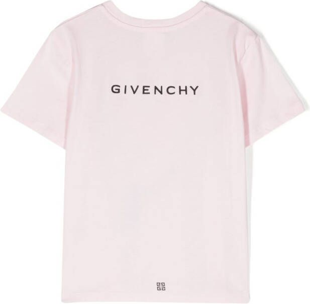 Givenchy Kids T-shirt met print Roze