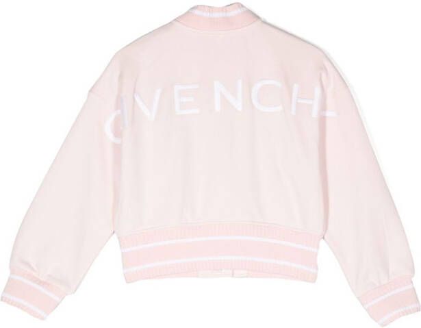 Givenchy Kids Bomberjack van katoen Roze