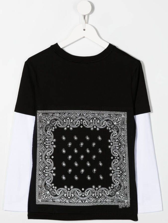 Givenchy Kids Gelaagd T-shirt Zwart