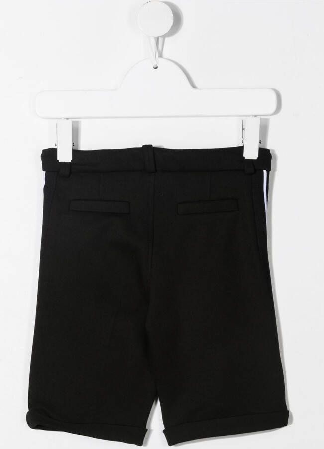Givenchy Kids Gestreepte shorts Zwart