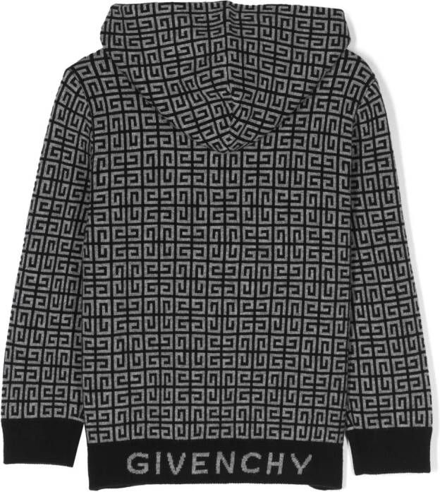 Givenchy Kids Hoodie met 4G-jacquard Zwart