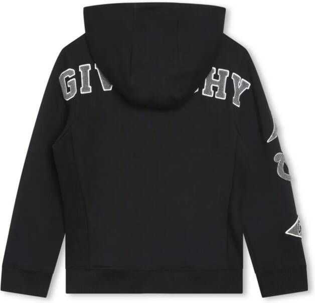 Givenchy Kids Hoodie met geborduurd logo Zwart