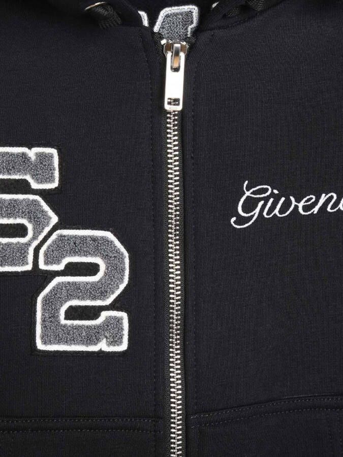 Givenchy Kids Hoodie met geborduurd logo Zwart