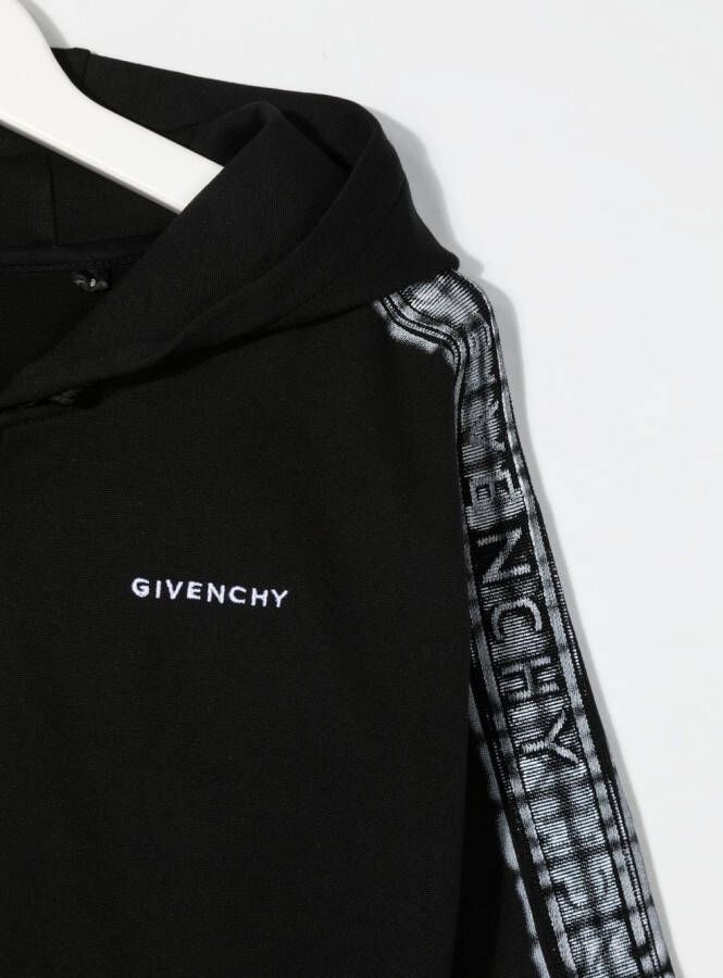 Givenchy Kids Hoodie met geborduurd logo Zwart