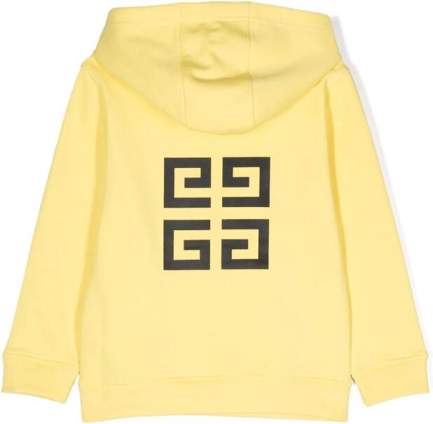 Givenchy Kids Hoodie met logoprint Geel