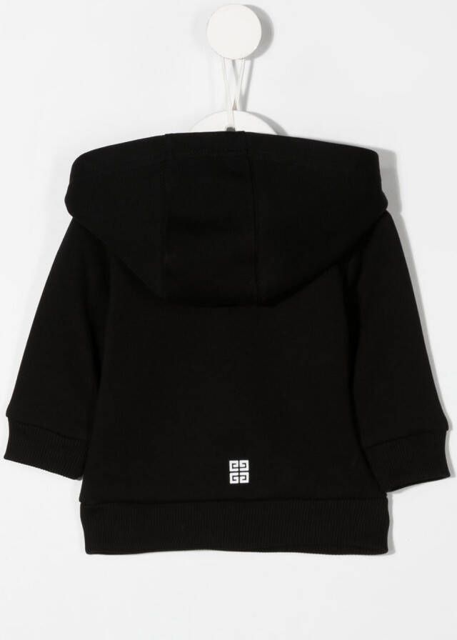 Givenchy Kids Hoodie met logoprint Zwart