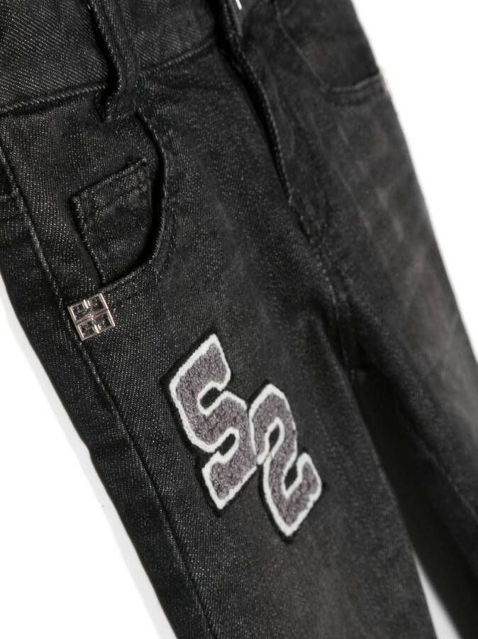 Givenchy Kids Jeans met logopatch Zwart