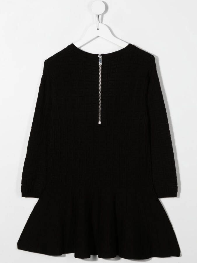 Givenchy Kids Jurk met lange mouwen Zwart