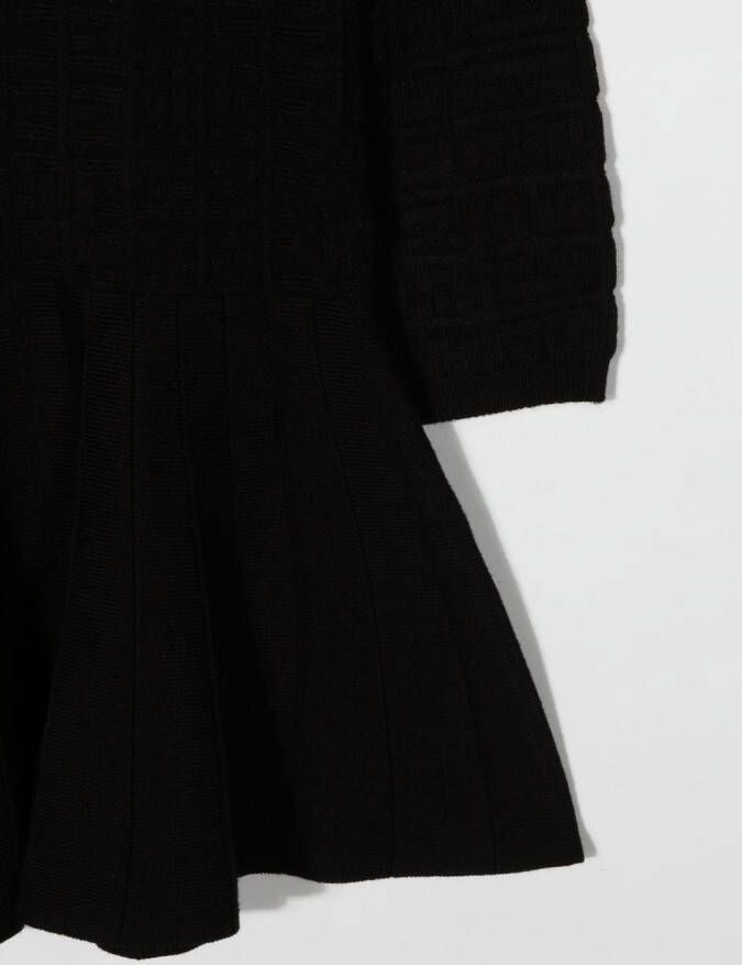 Givenchy Kids Jurk met lange mouwen Zwart