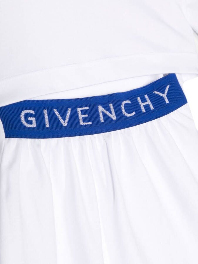 Givenchy Kids Jurk met logoprint Wit