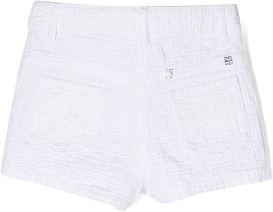 Givenchy Kids Katoenen shorts Wit