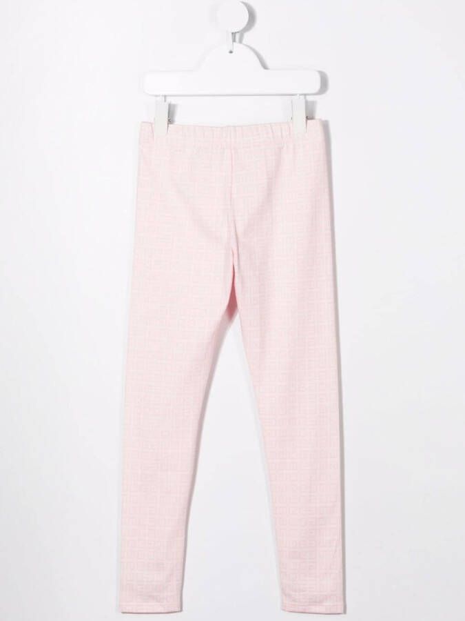 Givenchy Kids Legging met logoprint Roze