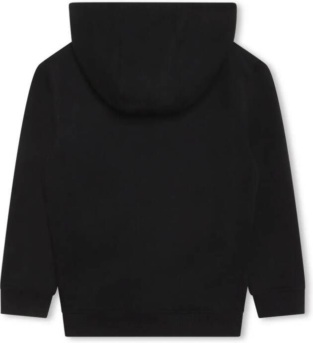 Givenchy Kids Hoodie met logopatch Zwart