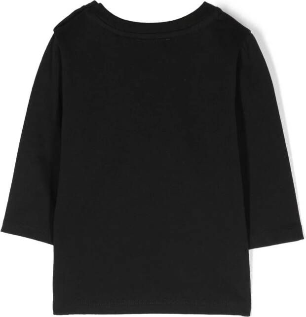 Givenchy Kids T-shirt met geborduurd logo Zwart