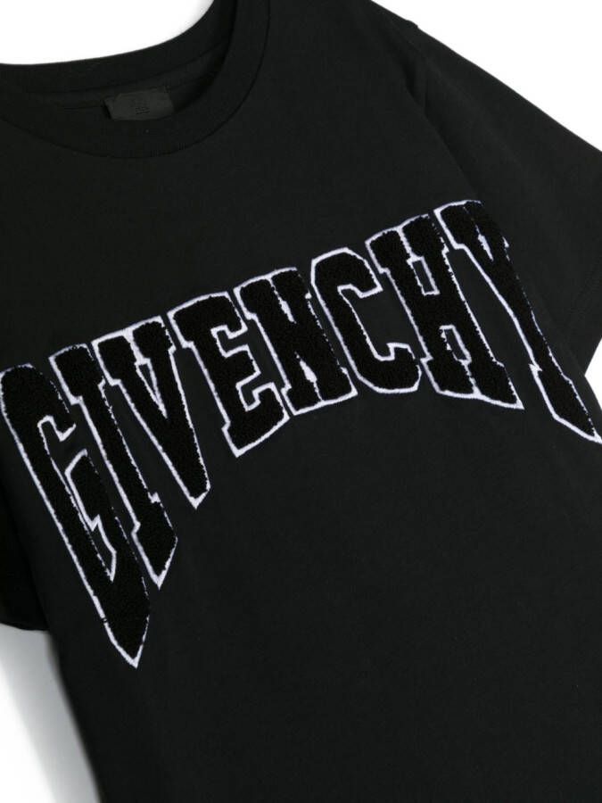 Givenchy Kids T-shirt met logopatch Zwart