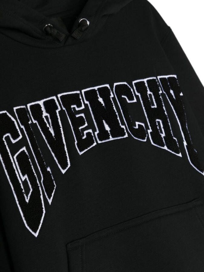 Givenchy Kids Hoodie met trekkoord Zwart