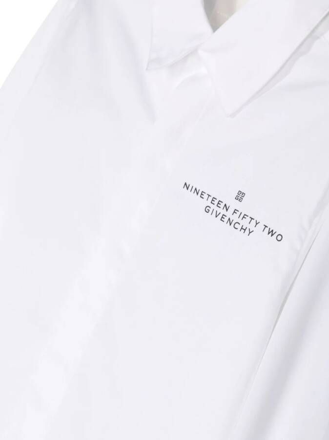 Givenchy Kids Shirt met logoprint Wit