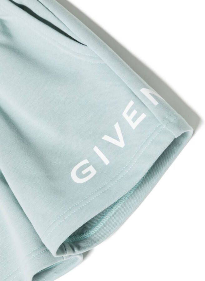 Givenchy Kids Shorts met logoprint Blauw