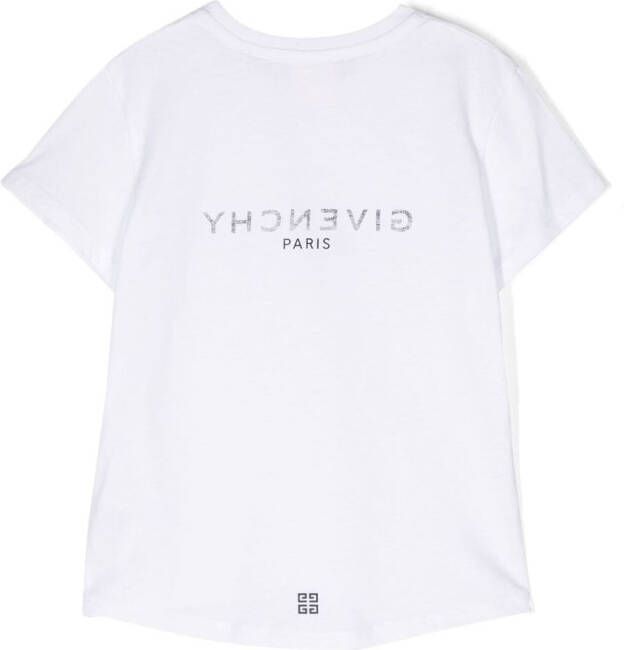 Givenchy Kids T-shirt met logoprint Wit