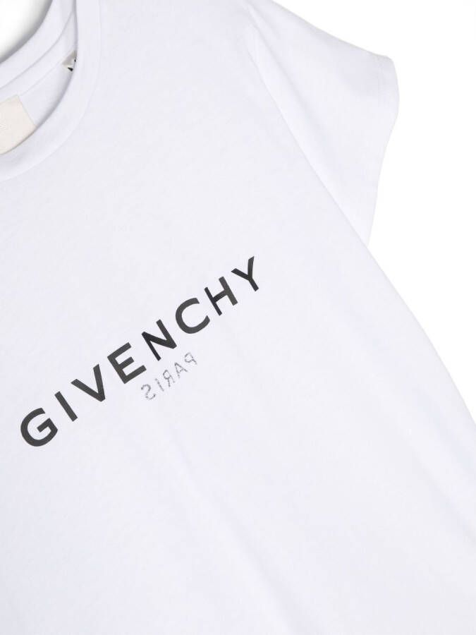 Givenchy Kids T-shirt met logoprint Wit