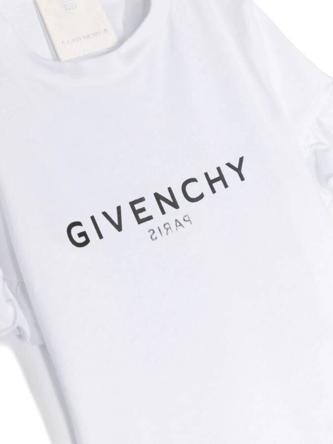 Givenchy Kids T-shirt met logoprint Wit