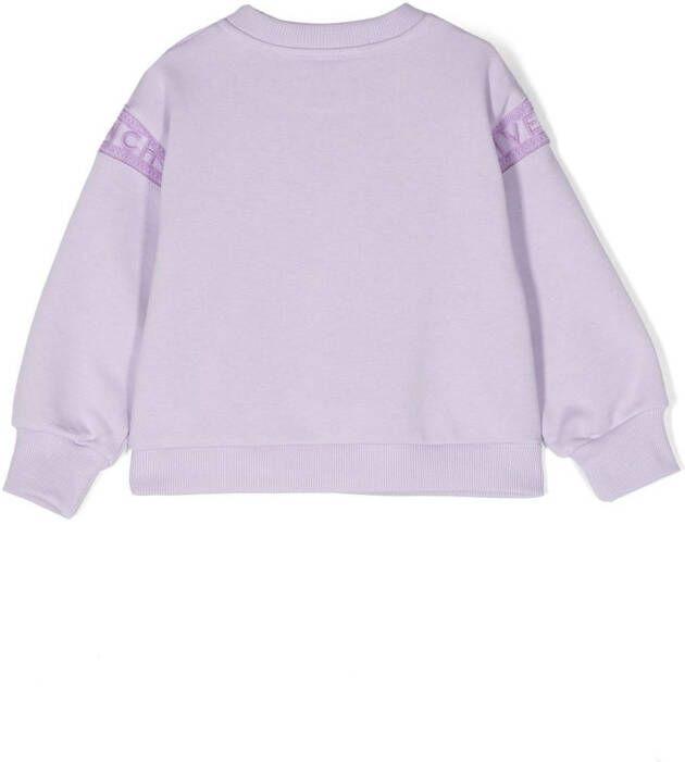 Givenchy Kids Sweater met logoprint Paars