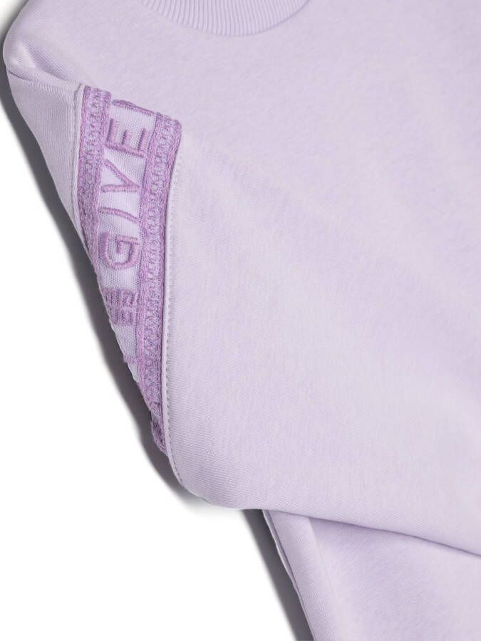 Givenchy Kids Sweater met logoprint Paars