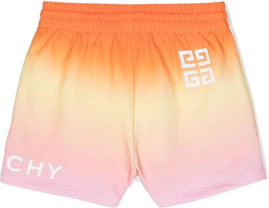 Givenchy Kids Shorts met logoprint Oranje