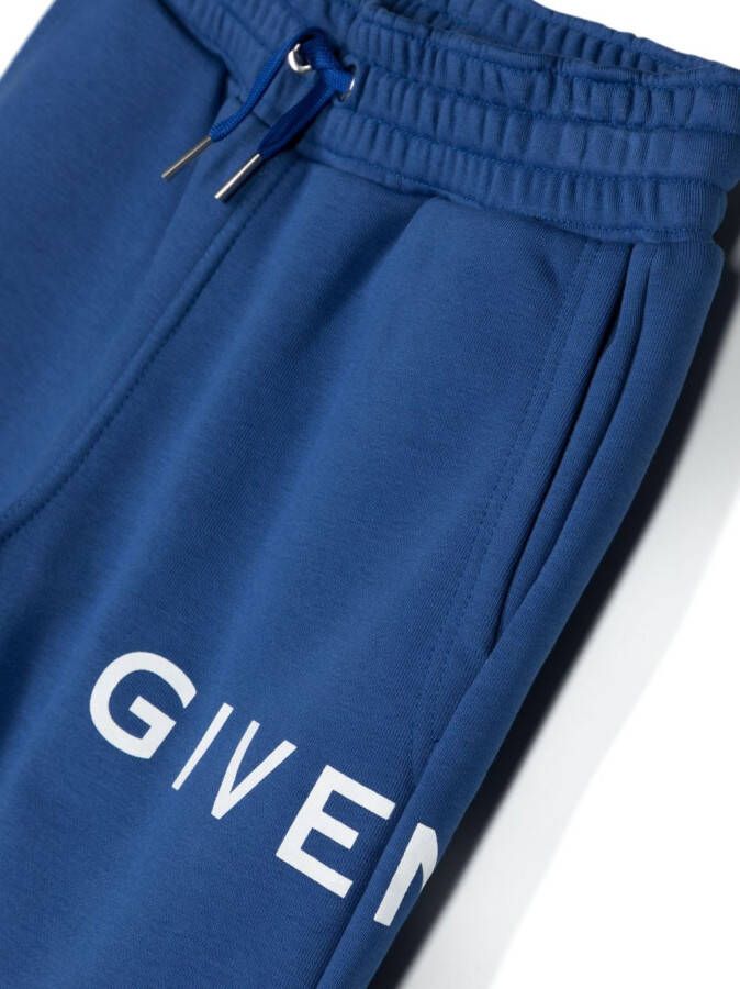 Givenchy Kids Trainingsbroek met logoprint Blauw