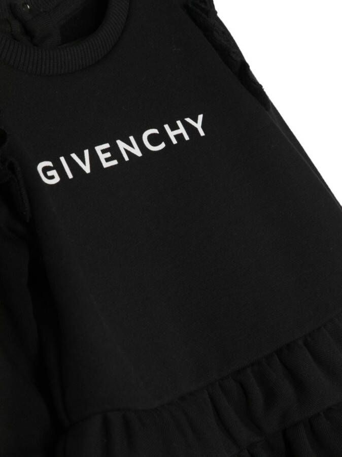 Givenchy Kids Jurk met logoprint Zwart