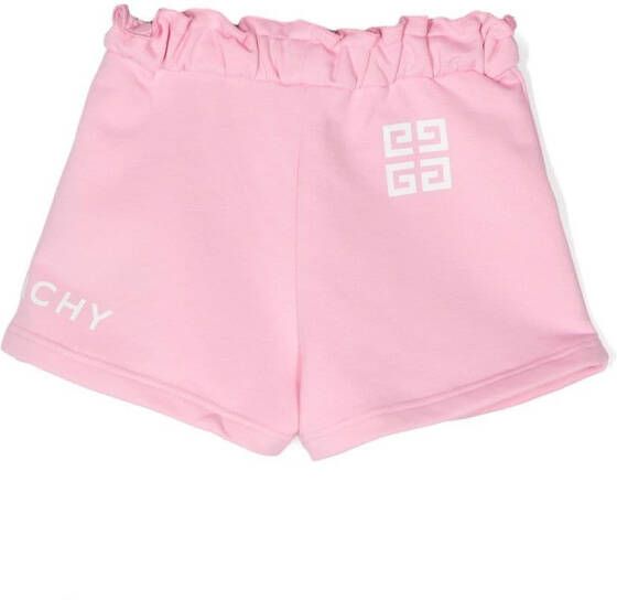 Givenchy Kids Shorts met ruche taille Roze