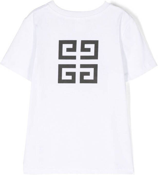 Givenchy Kids T-shirt met logoprint Wit