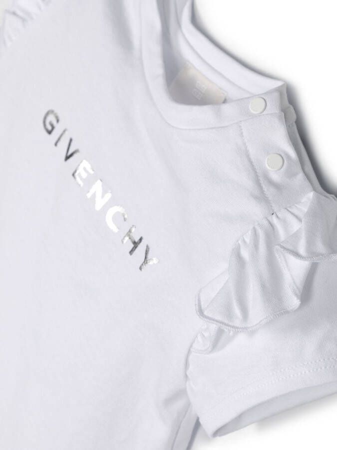 Givenchy Kids T-shirt met logoprint Wit