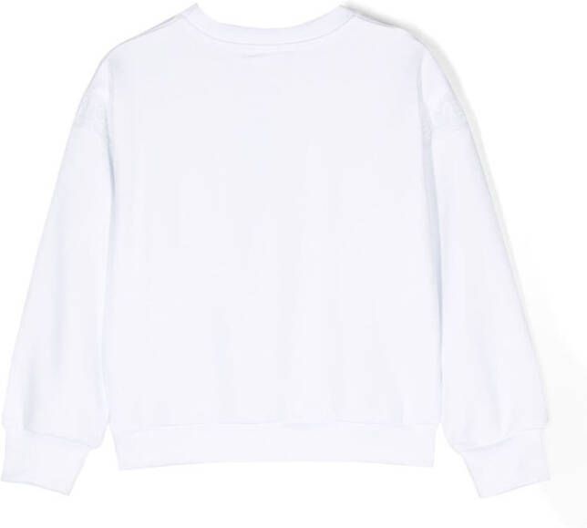 Givenchy Kids Sweater met logoband Wit