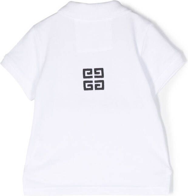 Givenchy Kids Poloshirt met logo Wit