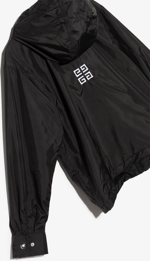 Givenchy Kids Regenjack met geborduurd logo Zwart