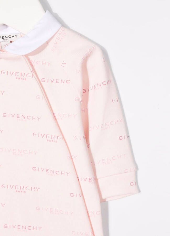 Givenchy Kids Romper met logoprint Roze