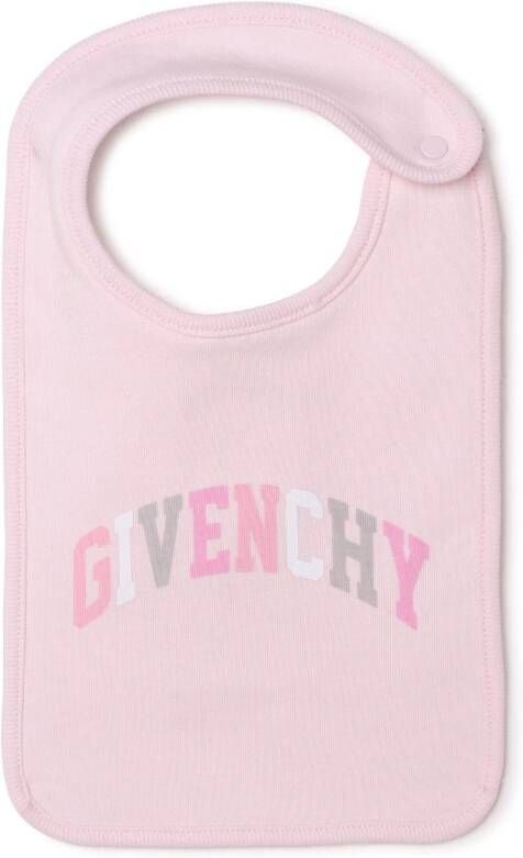 Givenchy Kids Romper muts en slabbetje Roze