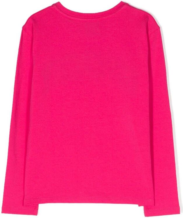 Givenchy Kids T-shirt met logo Roze