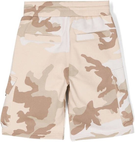 Givenchy Kids Shorts met camouflageprint Beige