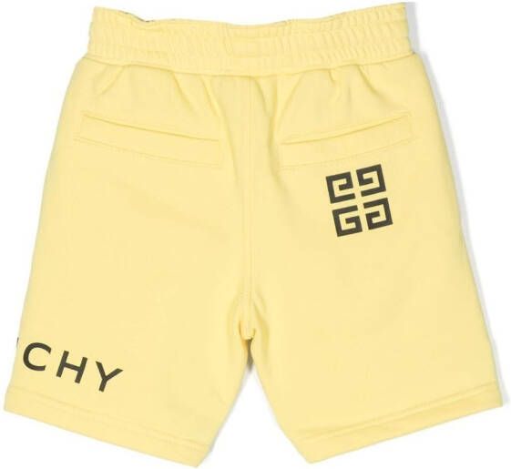 Givenchy Kids Shorts met logoprint Geel