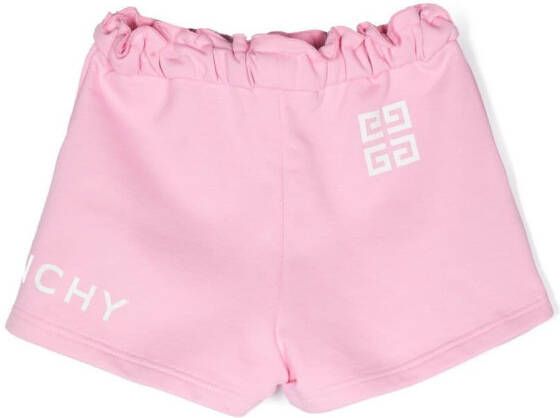 Givenchy Kids Shorts met logoprint Roze