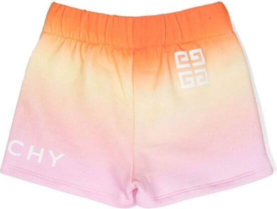 Givenchy Kids Shorts met trekkoord Oranje